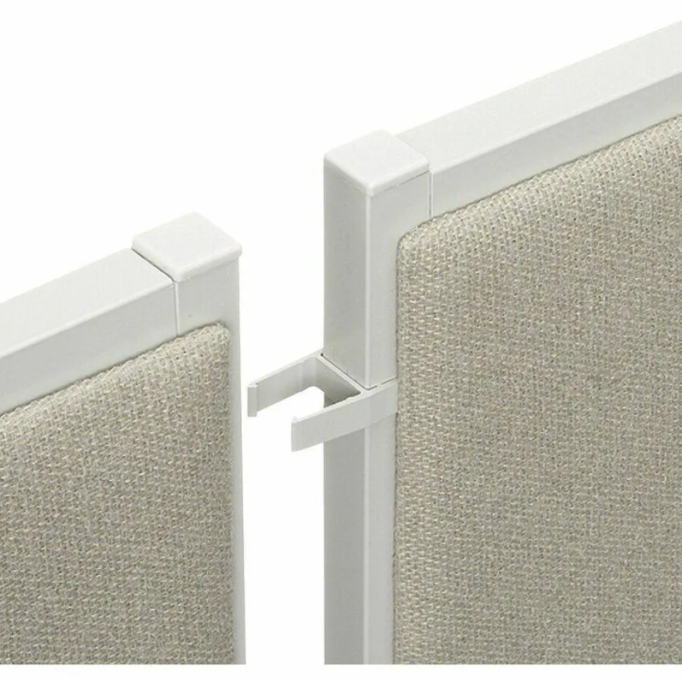 HON Basyx basyx by HON Versé Partitions, QuickConnect 180° Straight Connector, Pack Of 2