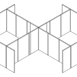 HON Basyx Verse Panel System, 60