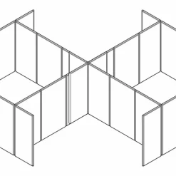 HON Basyx Verse Panel System, 60"H x 30"W, Gray