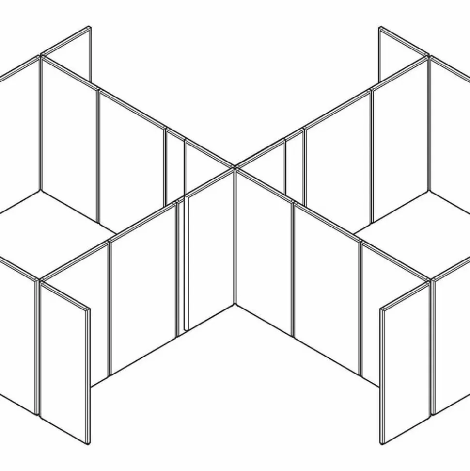 HON Basyx Verse Panel System, 60"H x 30"W, Gray