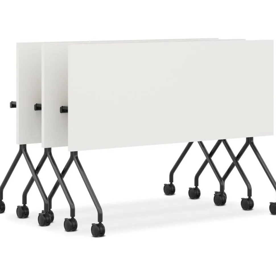 HON Between Nested Multipurpose Tables, Rectangular, 72w x 24d x 29h, Silver Mesh/Loft