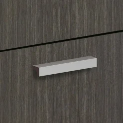 HON BL Series Field Installed Contemporary Pull, Linear, 4.75 x 0.75 x 0.75, Silver, 2/Carton