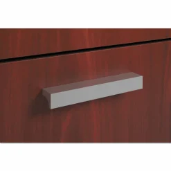 HON BL Series Field Installed Contemporary Pull, Linear, 4.75 x 0.75 x 0.75, Silver, 2/Carton