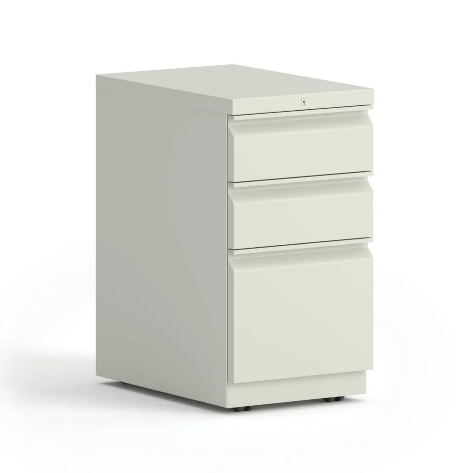 HON Brigade Mobile Pedestal | 2 Box / 1 File Drawers | Full Radius Pull | 15"W x 22-7/8"D x 28"H | Loft Finish