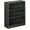 HON Brigade 3 Shelf Traditional Modular Shelving Bookcase,41"H x 34-1/2"W x 12-5/8"D, Charcoal