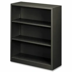 HON Brigade 3 Shelf Traditional Modular Shelving Bookcase,41"H x 34-1/2"W x 12-5/8"D, Charcoal