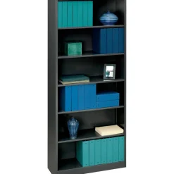 HON Brigade 6 Shelf Transitional Modular Shelving Bookcase,81-1/8"H x 34-1/2"W x 12-5/8"D, Black
