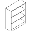 HON Brigade 3 Shelf Transitional Modular Shelving Bookcase, 41"H x 34-1/2"W x 12-5/8"D, Light Gray