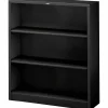 HON Brigade Steel Bookcase, 3 Shelves, Black