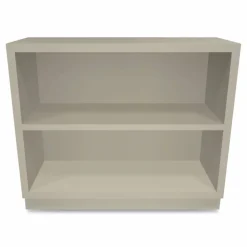 HON Brigade Steel Bookcase, 2 Shelves, Putty