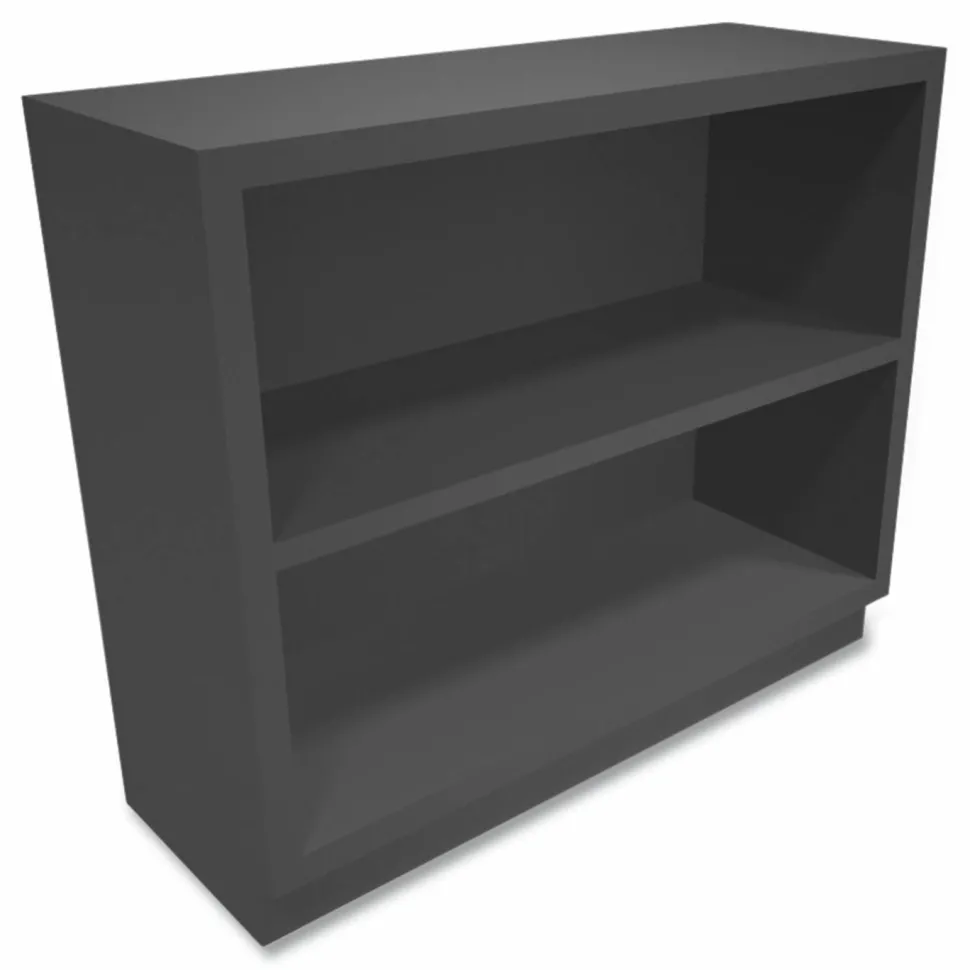 HON Brigade Steel Modular Shelving Bookcase, 2 Shelves, 29"H x 34-1/2"W x 12-5/8"D, Charcoal