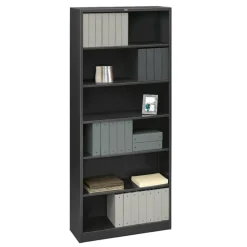 HON Brigade Steel Modular Shelving Bookcase, 6 Shelves, 81