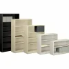 HON Brigade Steel Modular Shelving Bookcase, 6 Shelves (4 Adjustable), 81-1/8"H x 34-1/2"W x 12-5/8"D, Light Gray