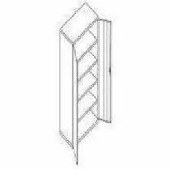HON Brigade Storage Cabinet, 5 Adjustable Shelves, 72