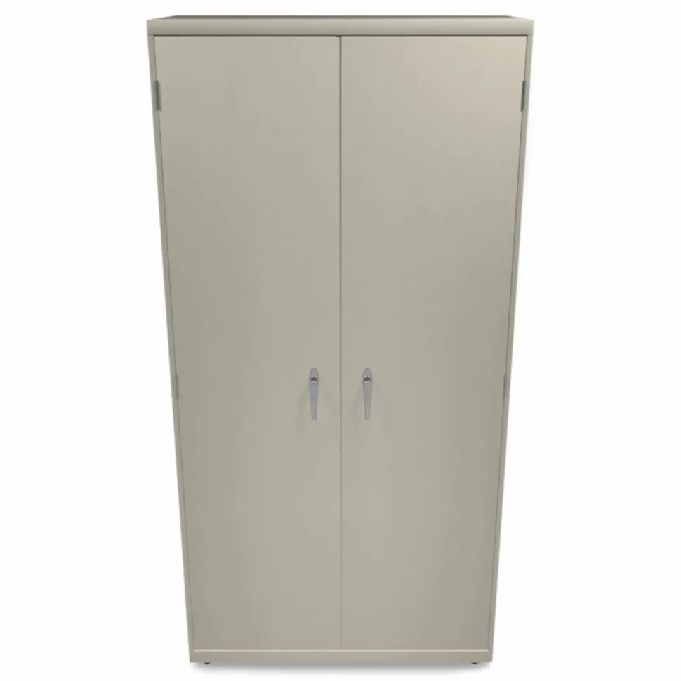 HON Brigade Storage Cabinet, Fully Assembled, 72" H x 36" W x 18 1/4"D, Putty
