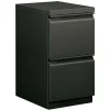 HON Brigade 15"W x 19-7/8"D Lateral 2-Drawer Mobile "R" Pull Pedestal File Cabinet, Charcoal
