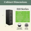 HON 510 25"D Vertical 4-Drawer File Cabinet, Black