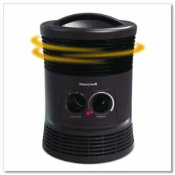 Honeywell 360 Surround Fan Forced Heater, 1,500 W, 9 x 9 x 12, Gray