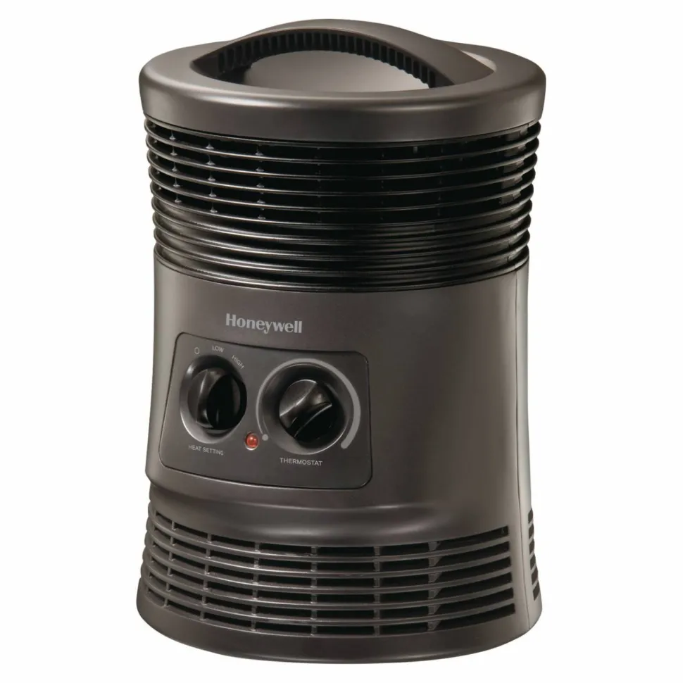 Honeywell 360 Surround Fan Forced Heater, 1,500 W, 9 x 9 x 12, Gray