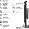 Honeywell Digital Tower Heater, 1,500 W, 10.12 x 8 x 23.25, Black