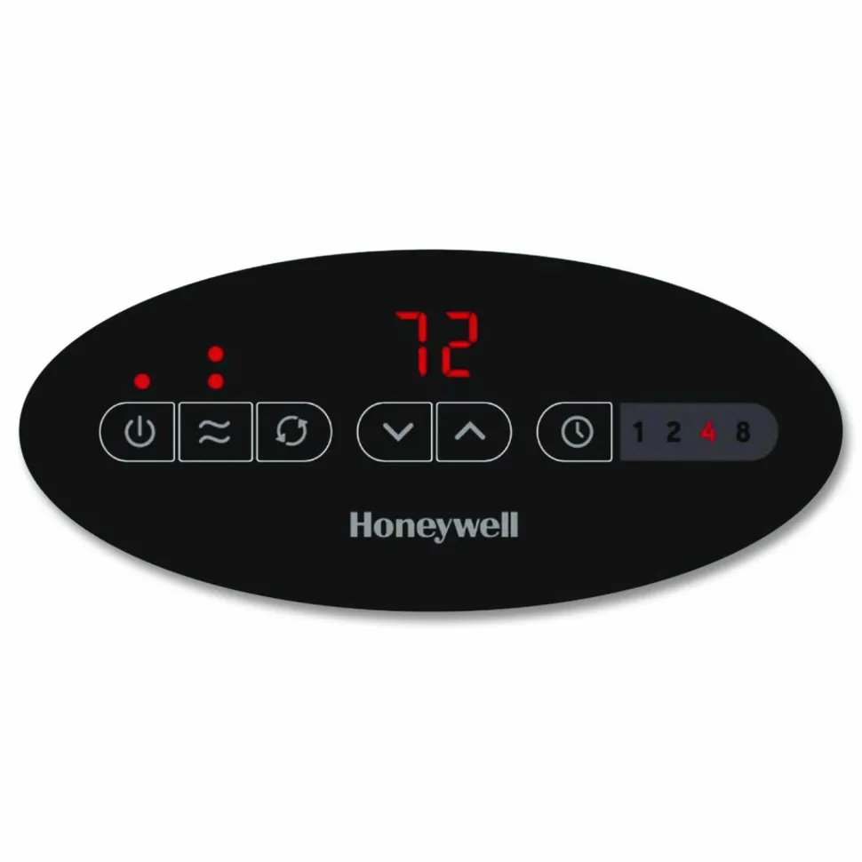 Honeywell Digital Tower Heater, 1,500 W, 10.12 x 8 x 23.25, Black