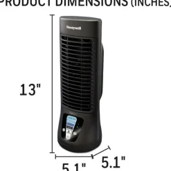 Honeywell QuietSet Personal Table Fan, 4 Speeds, Black