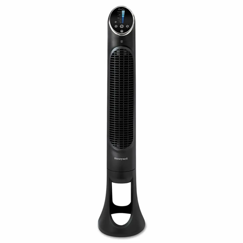 Honeywell QuietSet 8-Speed Whole-Room Tower Fan, 10"w x 40"h, Black