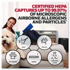 Honeywell True HEPA Tabletop Air Purifier, 90 sq ft Room Capacity, Black