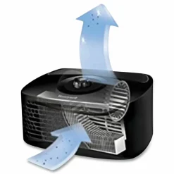 Honeywell True HEPA Tabletop Air Purifier, 90 sq ft Room Capacity, Black