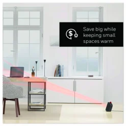 Honeywell UberHeat 5 Ceramic Heater, 1,500 W, 4.5 x 4.5 x 8.86, Black