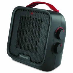Honeywell UberHeat 5 Ceramic Heater, 1,500 W, 4.5 x 4.5 x 8.86, Black
