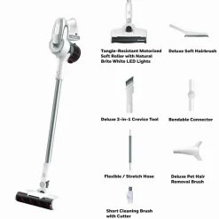 Honeywell Aeromax Elite VC10 Cordless Vacuum, 8.7" Cleaning Path, White