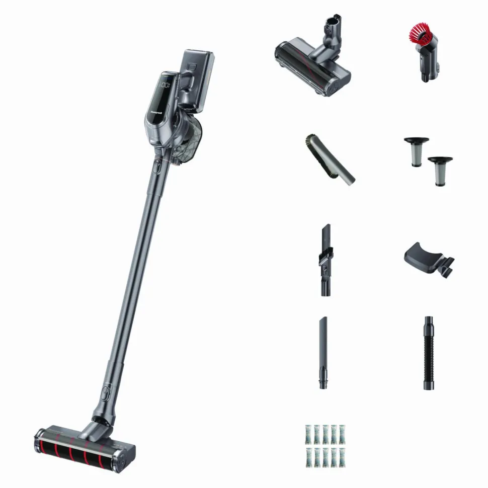 Honeywell Aeromax Pro VC16 Cordless Vacuum, 8.5" Cleaning Path, Dark Silver