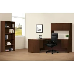 HON 10500 58"H 4-Shelf Bookcase, Mahogany