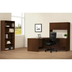 HON 10500 71"H 5-Shelf Bookcase, Mahogany