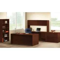 HON 10500 71"H 5-Shelf Bookcase, Mahogany