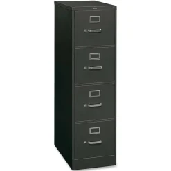 HON 310 Locking 26-1/2"D Vertical 4-Drawer File Cabinet, Charcoal