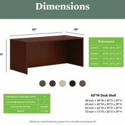 HON Mod Desk Shell, 60