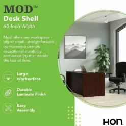 HON Mod Desk Shell, 60