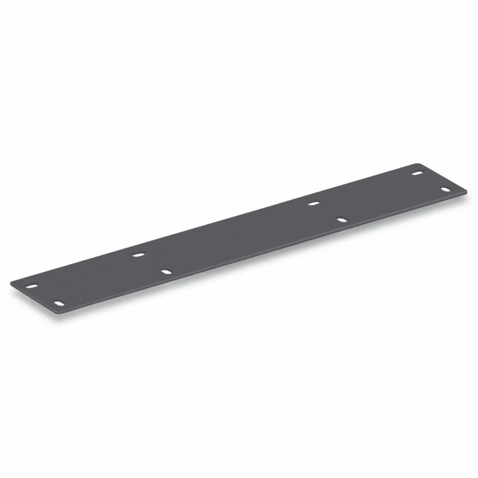 HON Mod Flat Bracket to Join 24"d Worksurfaces to 30"d Worksurfaces to Create an L-Station, Graphite