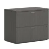 HON Mod Lateral File, 2 Legal/Letter-Size File Drawers, Slate Teak, 36" x 20" x 29"