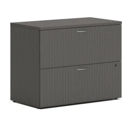 HON Mod Lateral File, 2 Legal/Letter-Size File Drawers, Slate Teak, 36" x 20" x 29"