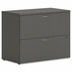 HON Mod Lateral File, 2 Legal/Letter-Size File Drawers, Slate Teak, 36