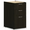 HON Mod L-Station Double Pedestal Desk Bundle, 60" x 72" x 29", Java Oak