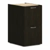 HON Mod Support Pedestal | 2 File Drawers | 15"W | Java Oak Finish
