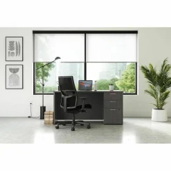 HON Mod Support Pedestal, Left or Right, 3-Drawers: Box/Box/File, Legal/Letter, Slate Teak, 15