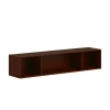 HON Mod Wall Storage, 66w x 14d x 39.75h, Traditional Mahogany