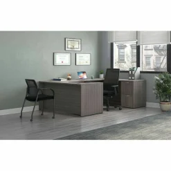HON Mod Worksurface, Rectangular, 48w x 24d, Slate Teak