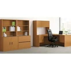 HON 10500 Series Closed Hutch For Returns, Harvest Cherry