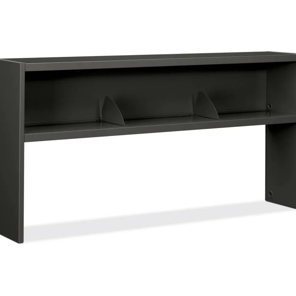 HON 38000 Series Stack-On Steel Hutch, 72"W, Charcoal